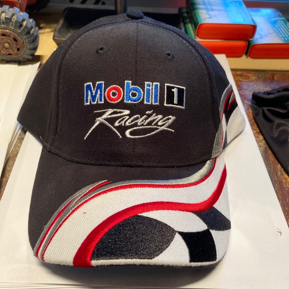 Vintage Brand New Mobil 1 Racing Hat-Velcro back